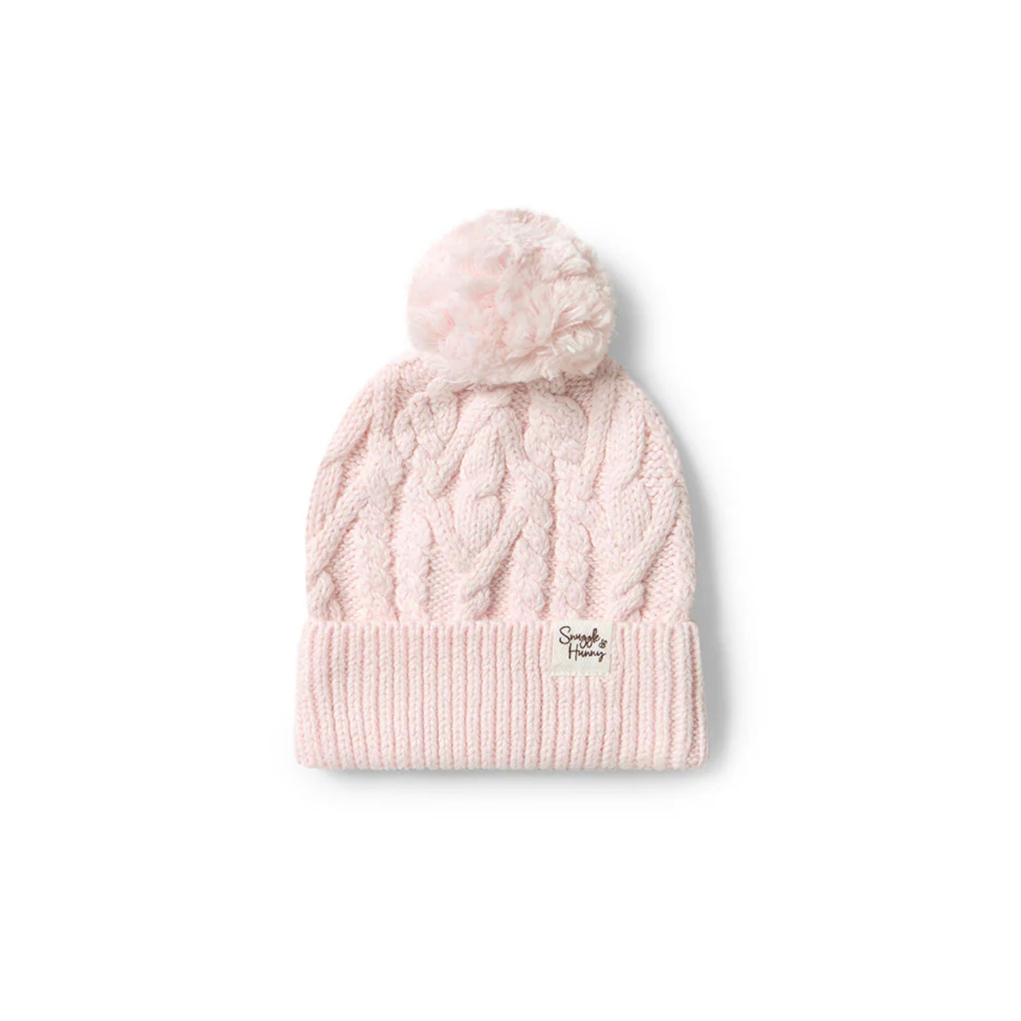 Organic Knitted Beanie - Blush Pink