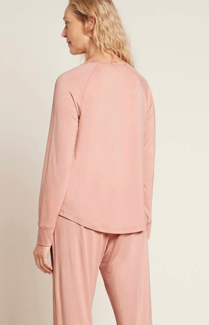 Goodnight Raglan Sleep Top - Dusty Pink
