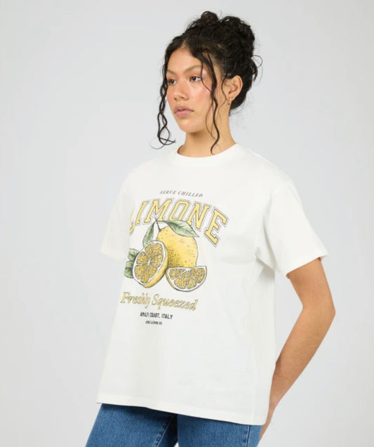 Limone Tee - Vintage White
