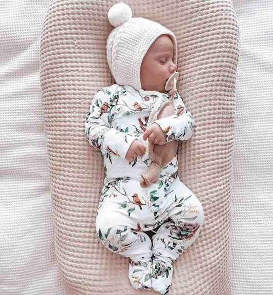 Merino Wool Beanie & Bootie Set  - Ivory