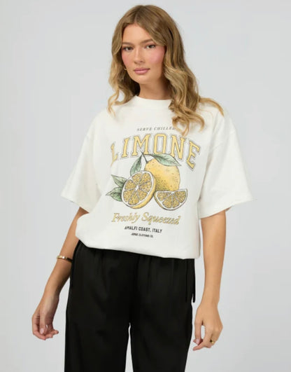 Limone Tee - Vintage White