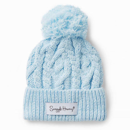 Organic Knitted Beanie - Baby Blue