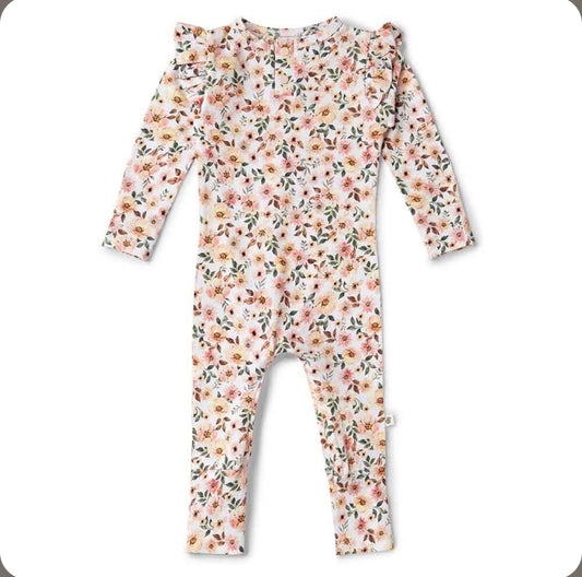 Organic Convertible Romper - Spring Floral