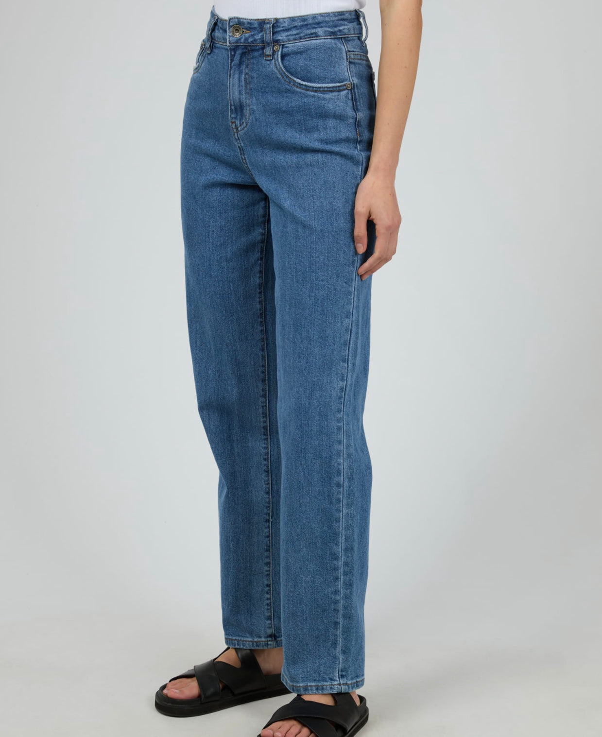 Mila Straight Jean - Blue