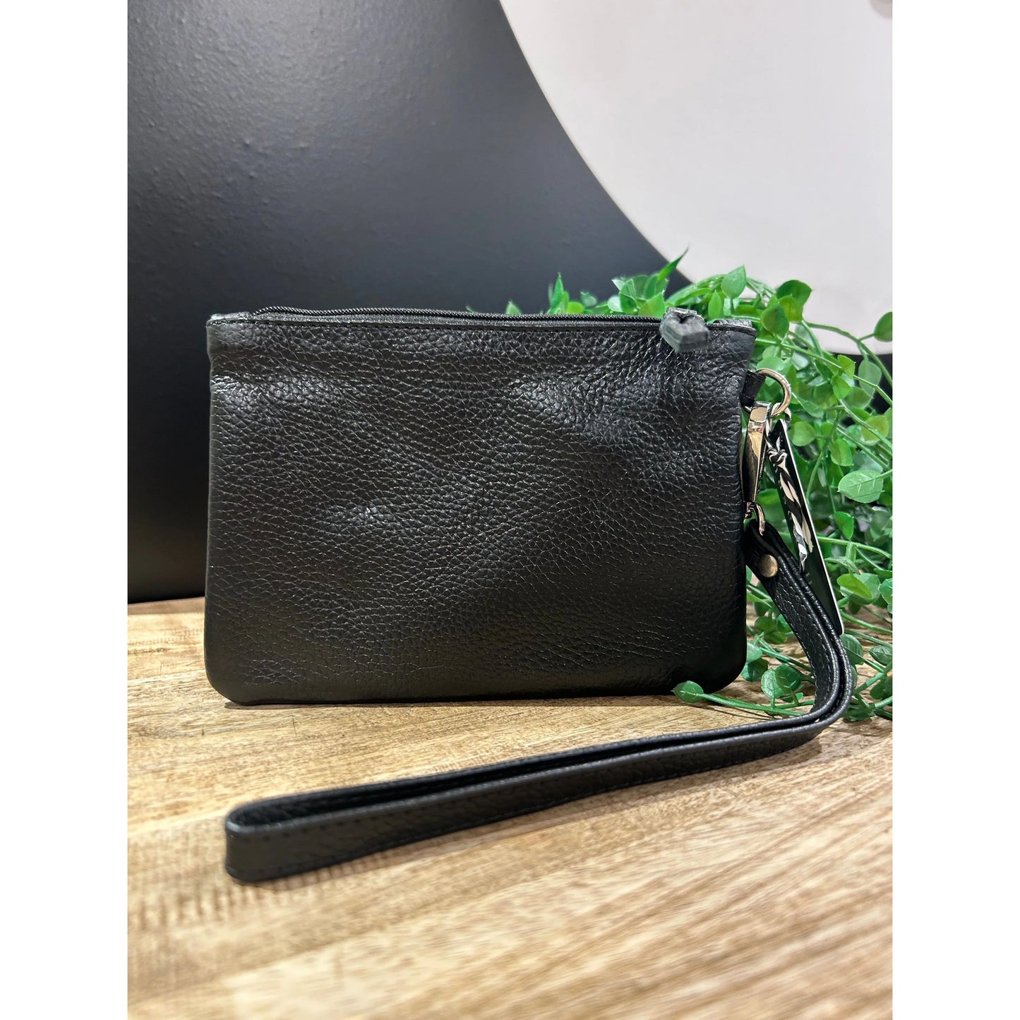 Midi Leather Clutch