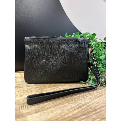 Midi Leather Clutch